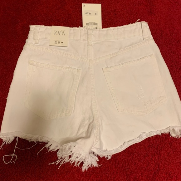 Zara White Shorts - Picture 2 of 2
